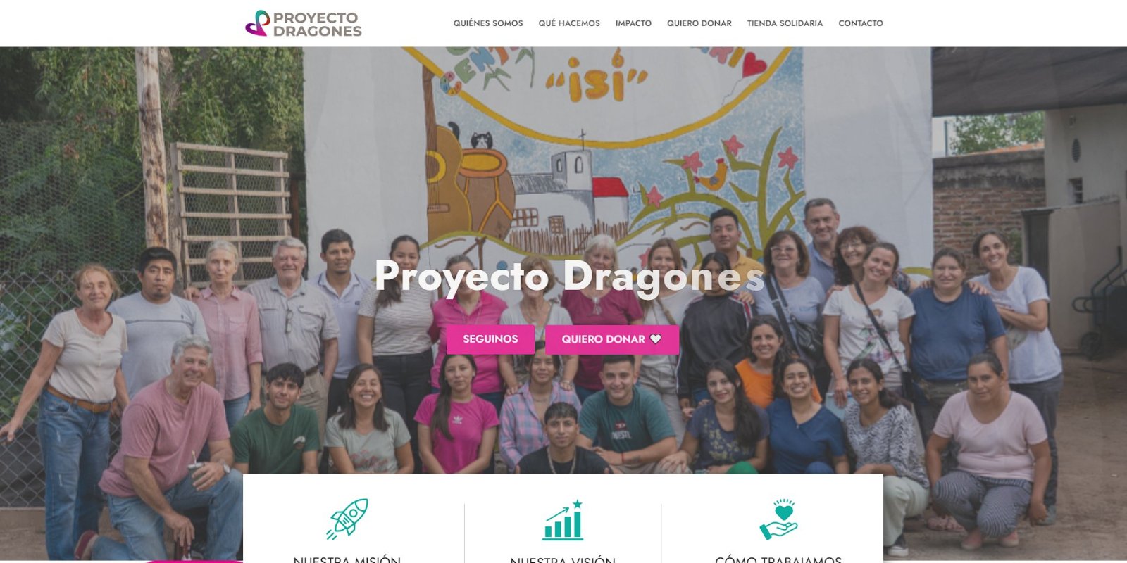 Sitio institucional desarrollado en WordPress y Divi